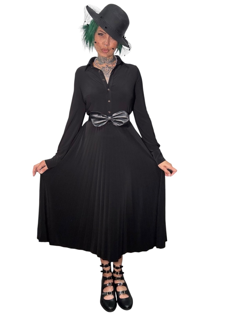 Tommy Hilfiger Black midi dress